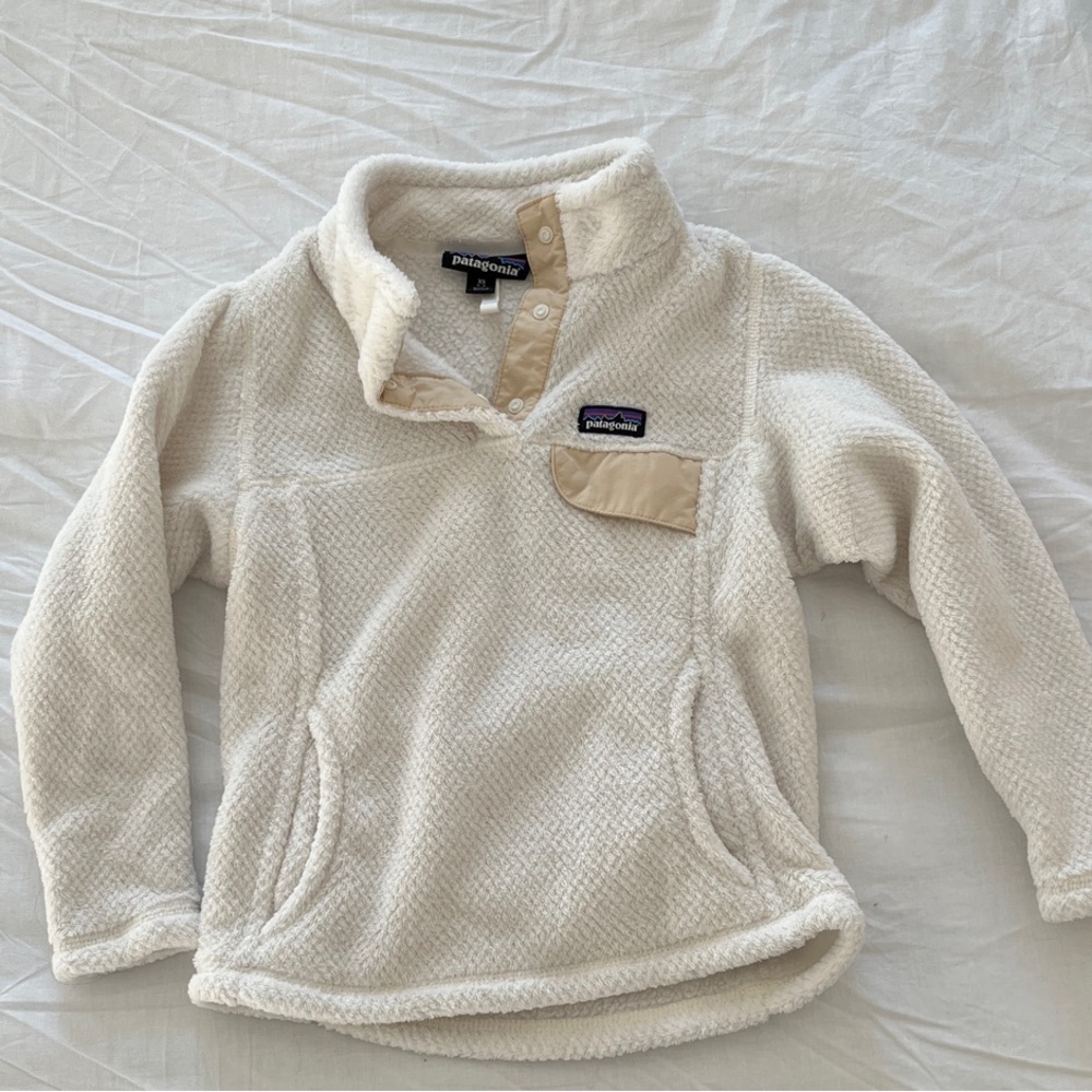 Patagonia Off-White Fleece Pullover